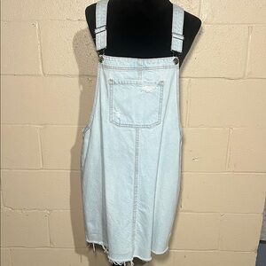 Wild Fable Light Blue Denim Overall Dress
